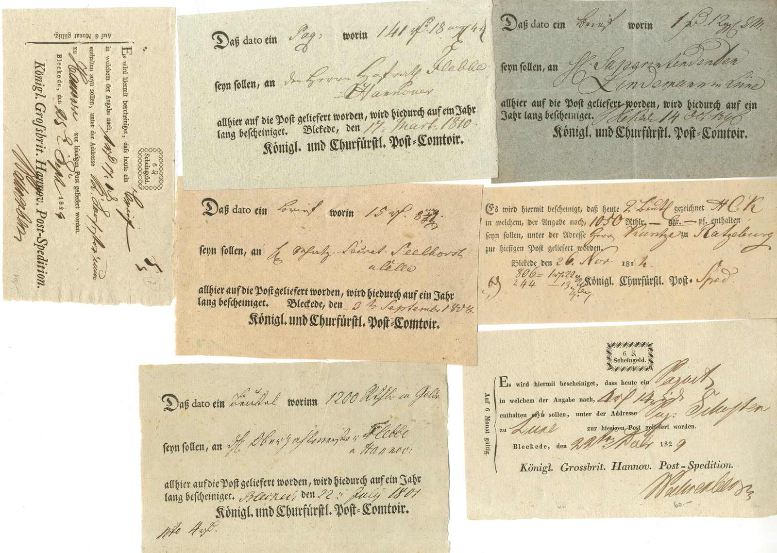 Lot 270 - Altdeutschland Hannover, Vorphilatelie - Karl Pfankuch & Co. auction #222 Lot 270 - Altdeutschland Hannover, Vorphilatelie - Karl Pfankuch & Co. auction #222