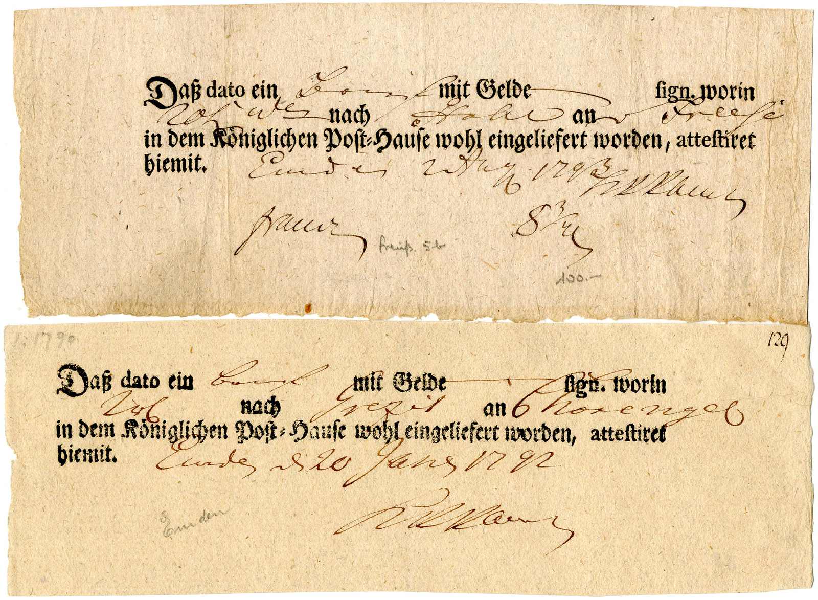 Lot 266 - Altdeutschland Hannover, Vorphilatelie - Karl Pfankuch & Co. auction #222 Lot 266 - Altdeutschland Hannover, Vorphilatelie - Karl Pfankuch & Co. auction #222