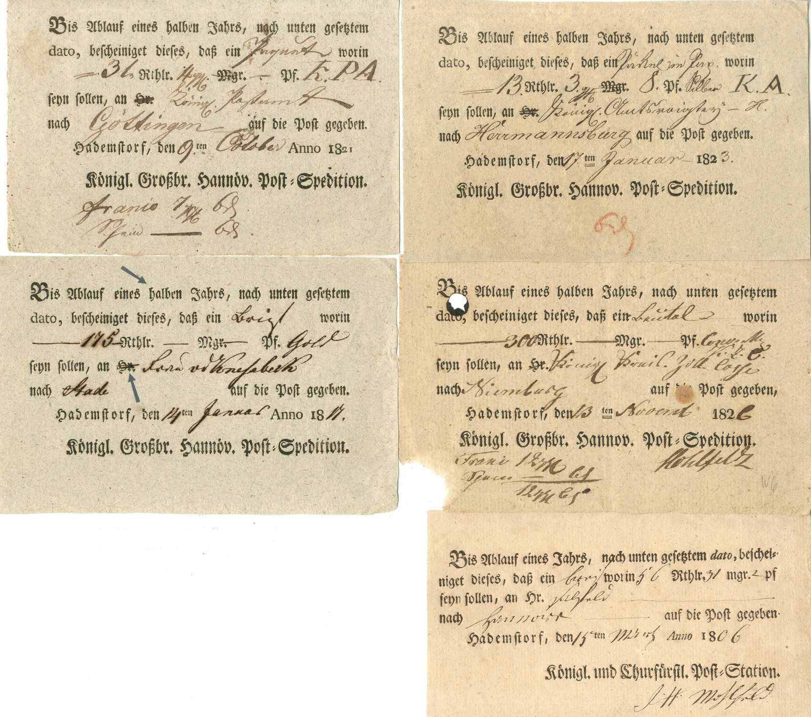 Lot 273 - Altdeutschland Hannover, Vorphilatelie - Karl Pfankuch & Co. auction #222 Lot 273 - Altdeutschland Hannover, Vorphilatelie - Karl Pfankuch & Co. auction #222