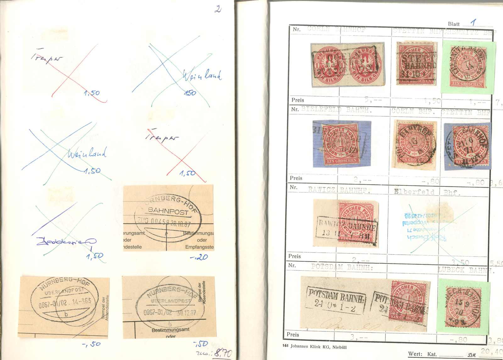 Lot 2960 - sammlungen und posten weltweit - Karl Pfankuch & Co. auction #222 Lot 2960 - sammlungen und posten weltweit - Karl Pfankuch & Co. auction #222