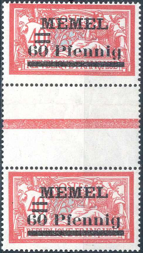 Lot 1627 - Memel - Karl Pfankuch & Co. auction #222 Lot 1627 - Memel - Karl Pfankuch & Co. auction #222