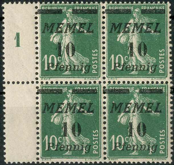Lot 1629 - Memel - Karl Pfankuch & Co. auction #222 Lot 1629 - Memel - Karl Pfankuch & Co. auction #222