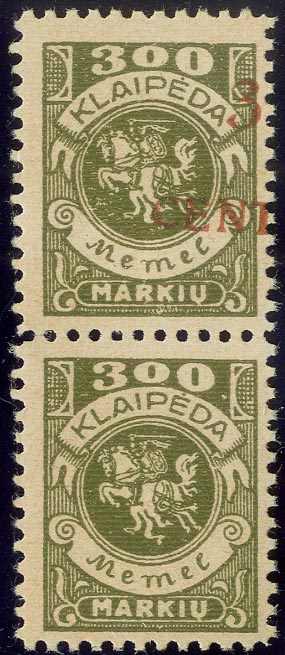Lot 1630 - Memel - Karl Pfankuch & Co. auction #222 Lot 1630 - Memel - Karl Pfankuch & Co. auction #222