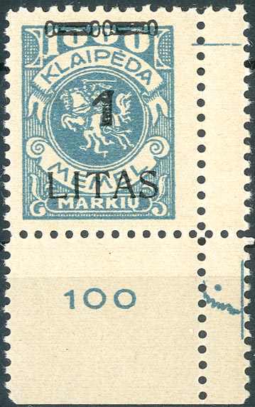 Lot 1631 - Memel - Karl Pfankuch & Co. auction #222 Lot 1631 - Memel - Karl Pfankuch & Co. auction #222
