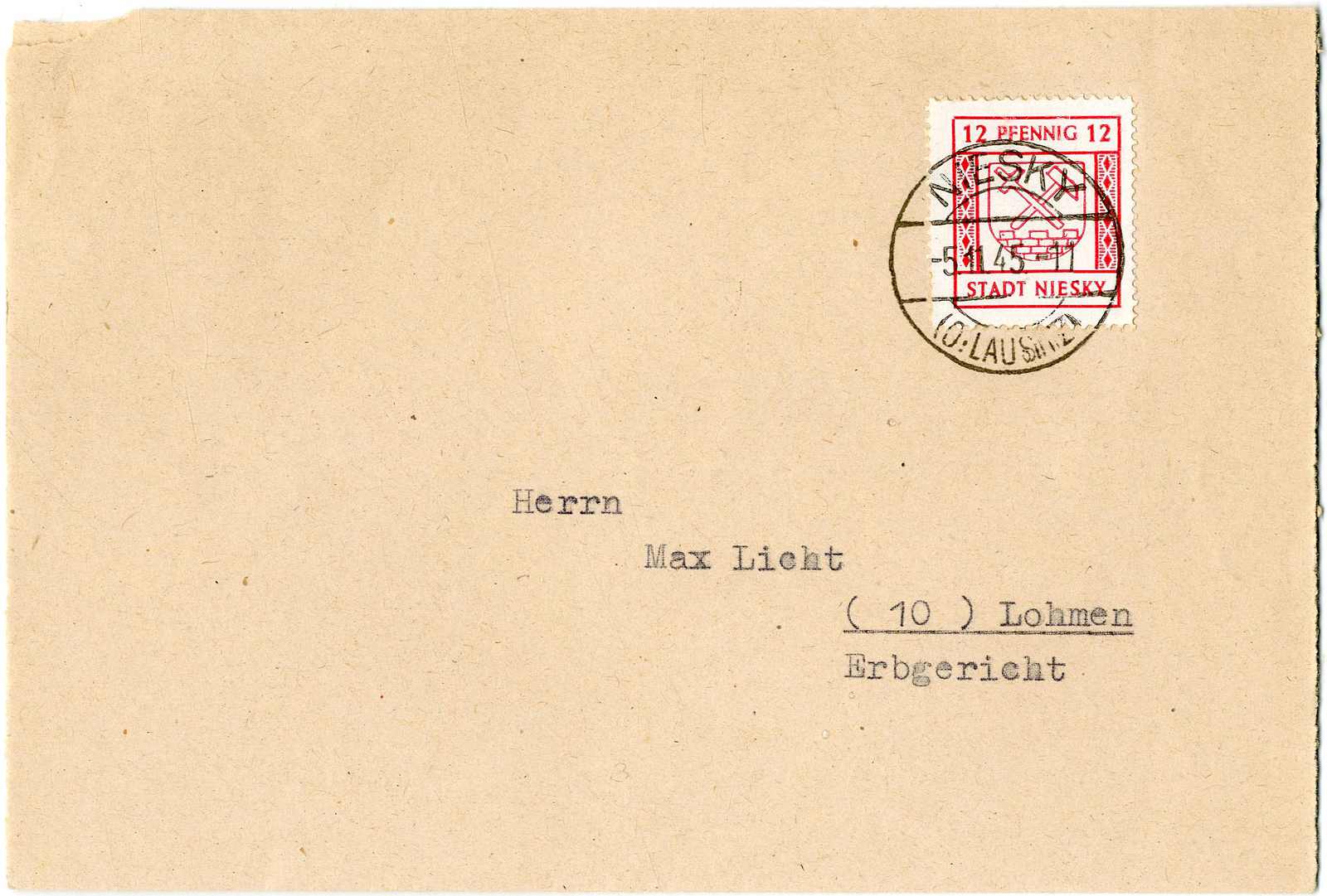 Lot 1274 - deutsche lokalausgabe niesky - Karl Pfankuch & Co. auction #222 Lot 1274 - deutsche lokalausgabe niesky - Karl Pfankuch & Co. auction #222