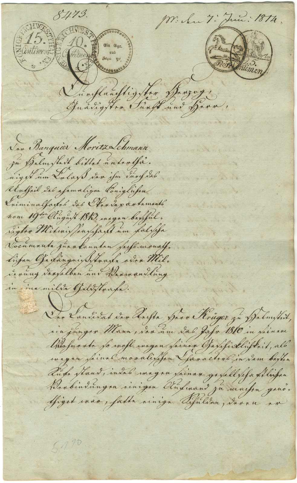 Lot 150 - Altdeutschland Braunschweig, Vorphilatelie  -  Karl Pfankuch & Co. auction #222
