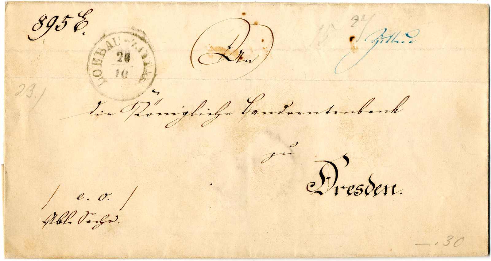 Lot 481 - Altdeutschland Sachsen, Stempel - Karl Pfankuch & Co. auction #222 Lot 481 - Altdeutschland Sachsen, Stempel - Karl Pfankuch & Co. auction #222