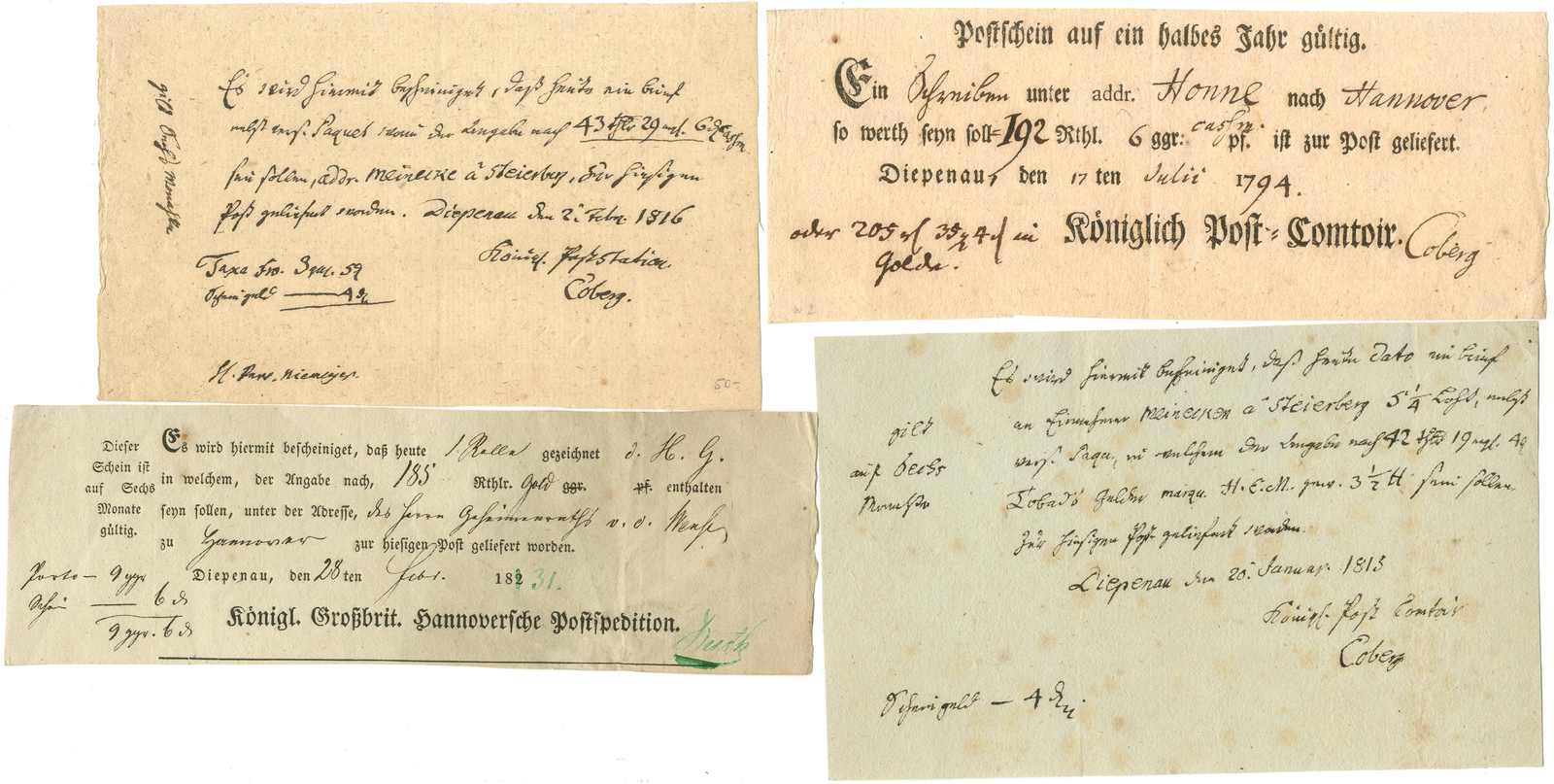 Lot 268 - Altdeutschland Hannover, Vorphilatelie - Karl Pfankuch & Co. auction #222 Lot 268 - Altdeutschland Hannover, Vorphilatelie - Karl Pfankuch & Co. auction #222