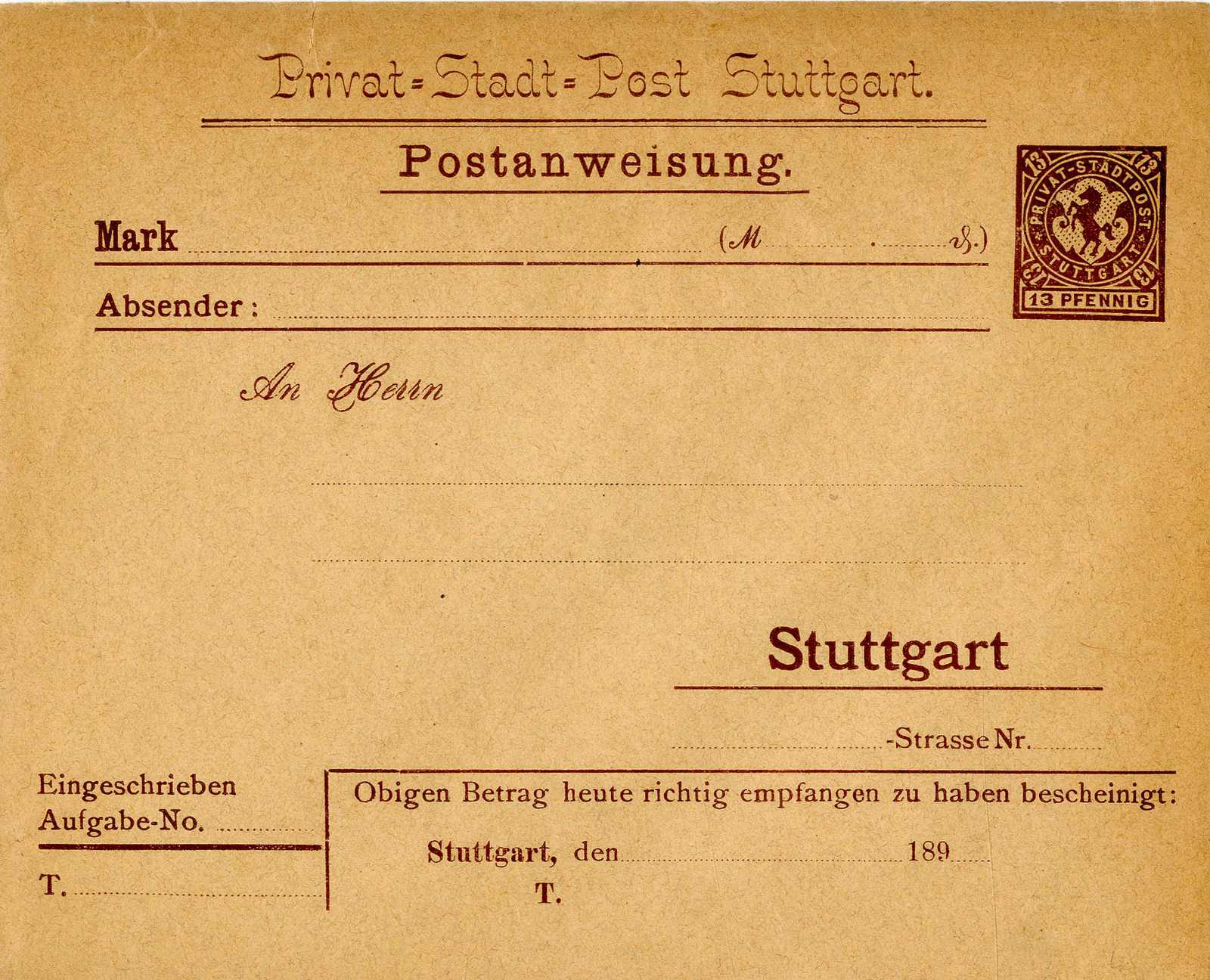Lot 571 - deutsches reich stadtpost  -  Karl Pfankuch & Co. auction #222