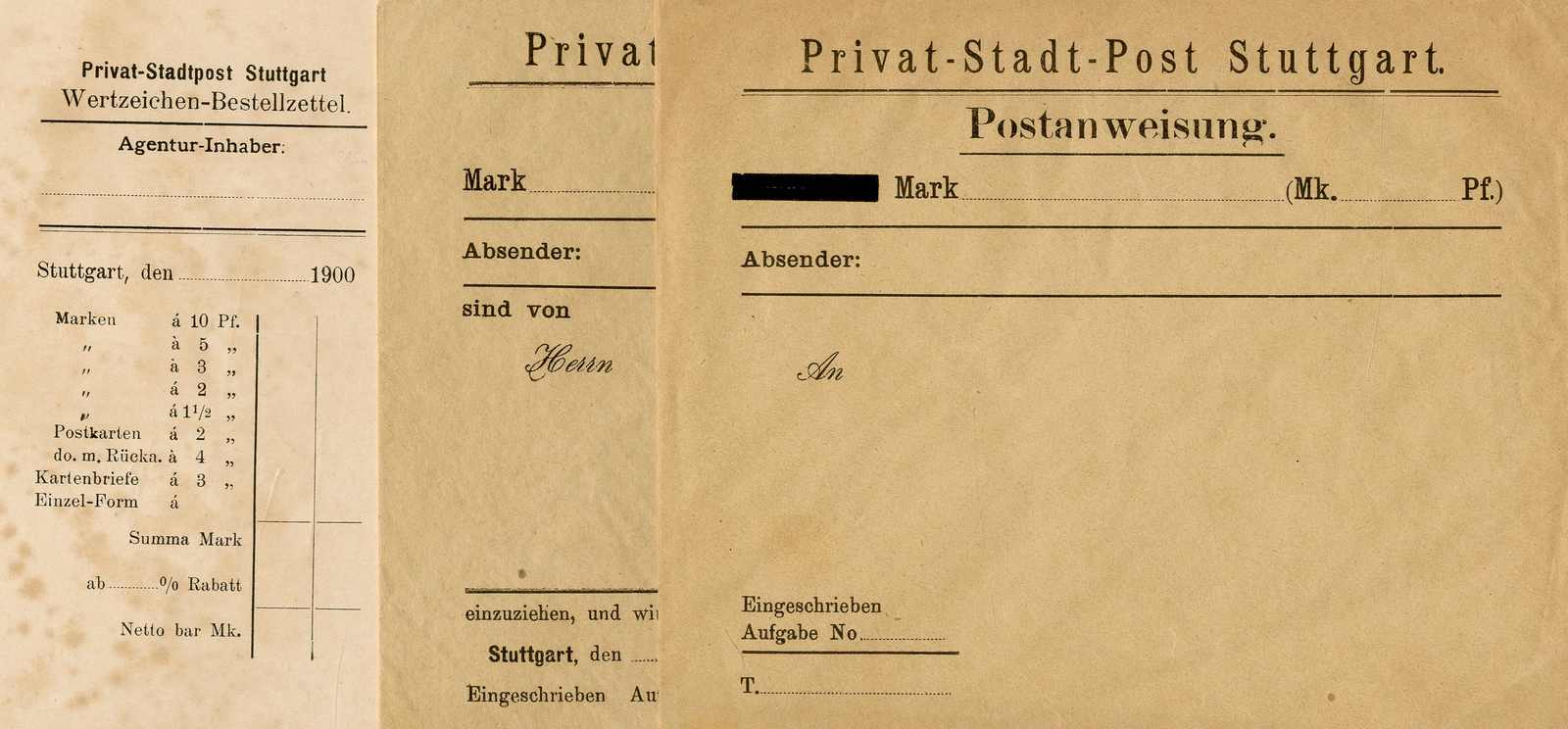 Lot 570 - deutsches reich stadtpost  -  Karl Pfankuch & Co. auction #222