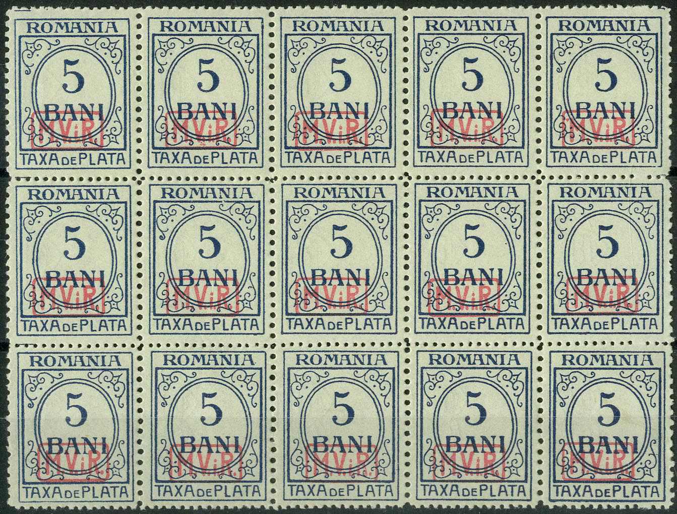 Lot 1560 - Deutsche Besetzung I. WK Rumänien, Portomarken  -  Karl Pfankuch & Co. auction #222