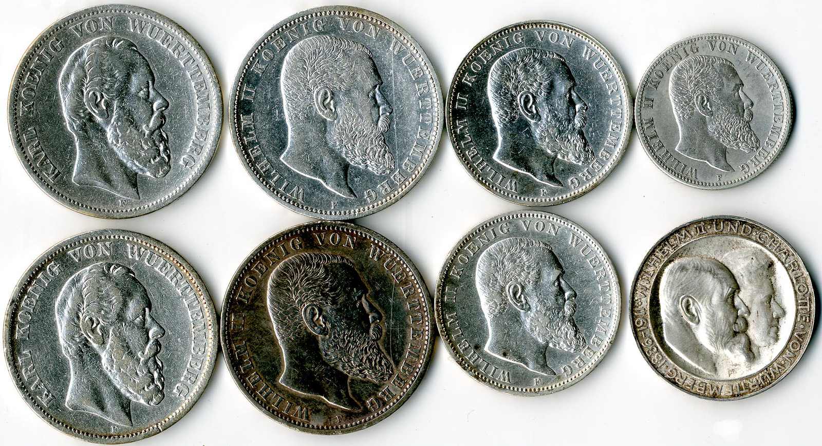 Lot 2171 - Europa - Deutschland - Deutsches Kaiserreich - Württemberg - Karl Pfankuch & Co. auction #222 Lot 2171 - Europa - Deutschland - Deutsches Kaiserreich - Württemberg - Karl Pfankuch & Co. auction #222