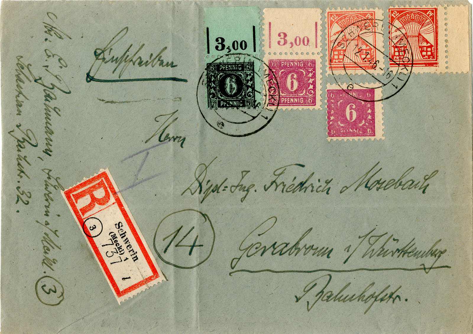Lot 1136 - sowjetische zone - Karl Pfankuch & Co. auction #222 Lot 1136 - sowjetische zone - Karl Pfankuch & Co. auction #222
