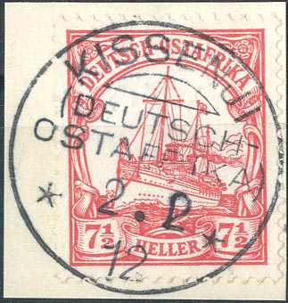 Lot 1411 - Deutsche Kolonien Ostafrika, Stempel  -  Karl Pfankuch & Co. auction #222