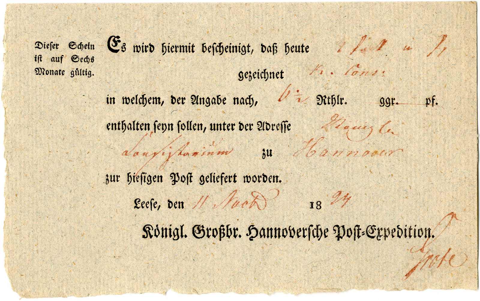 Lot 287 - Altdeutschland Hannover, Vorphilatelie - Karl Pfankuch & Co. auction #222 Lot 287 - Altdeutschland Hannover, Vorphilatelie - Karl Pfankuch & Co. auction #222