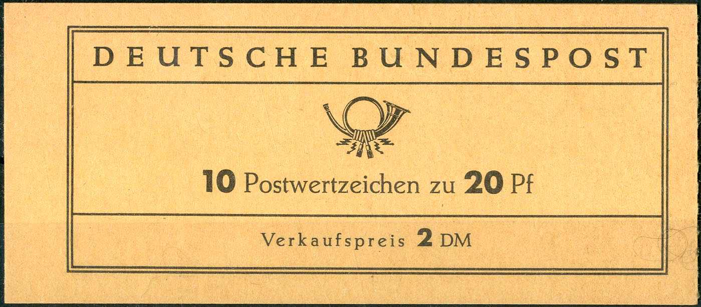 Lot 1053 - Bundesrepublik Deutschland, Markenheftchen - Karl Pfankuch & Co. auction #222 Lot 1053 - Bundesrepublik Deutschland, Markenheftchen - Karl Pfankuch & Co. auction #222