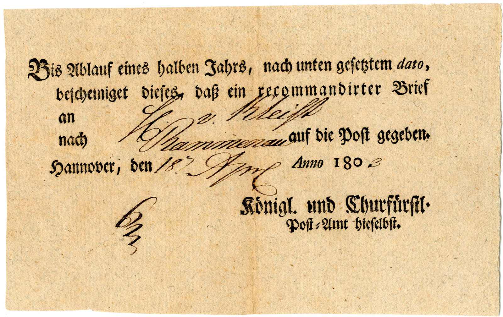 Lot 272 - Altdeutschland Hannover, Vorphilatelie - Karl Pfankuch & Co. auction #222 Lot 272 - Altdeutschland Hannover, Vorphilatelie - Karl Pfankuch & Co. auction #222