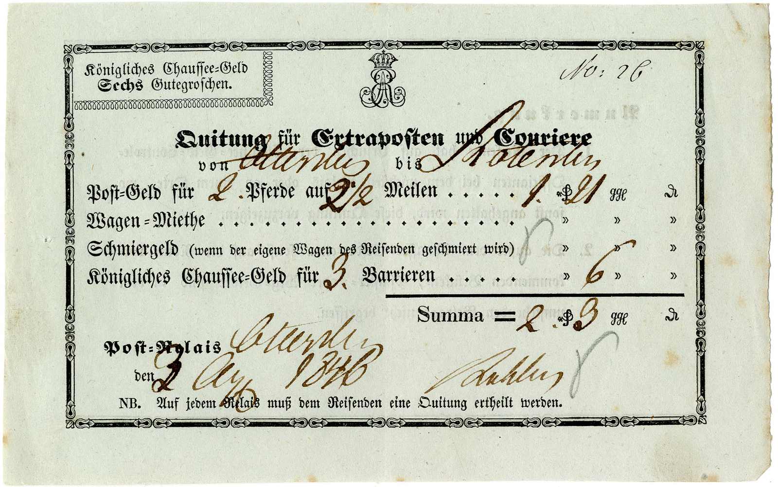 Lot 294 - Altdeutschland Hannover, Vorphilatelie - Karl Pfankuch & Co. auction #222 Lot 294 - Altdeutschland Hannover, Vorphilatelie - Karl Pfankuch & Co. auction #222