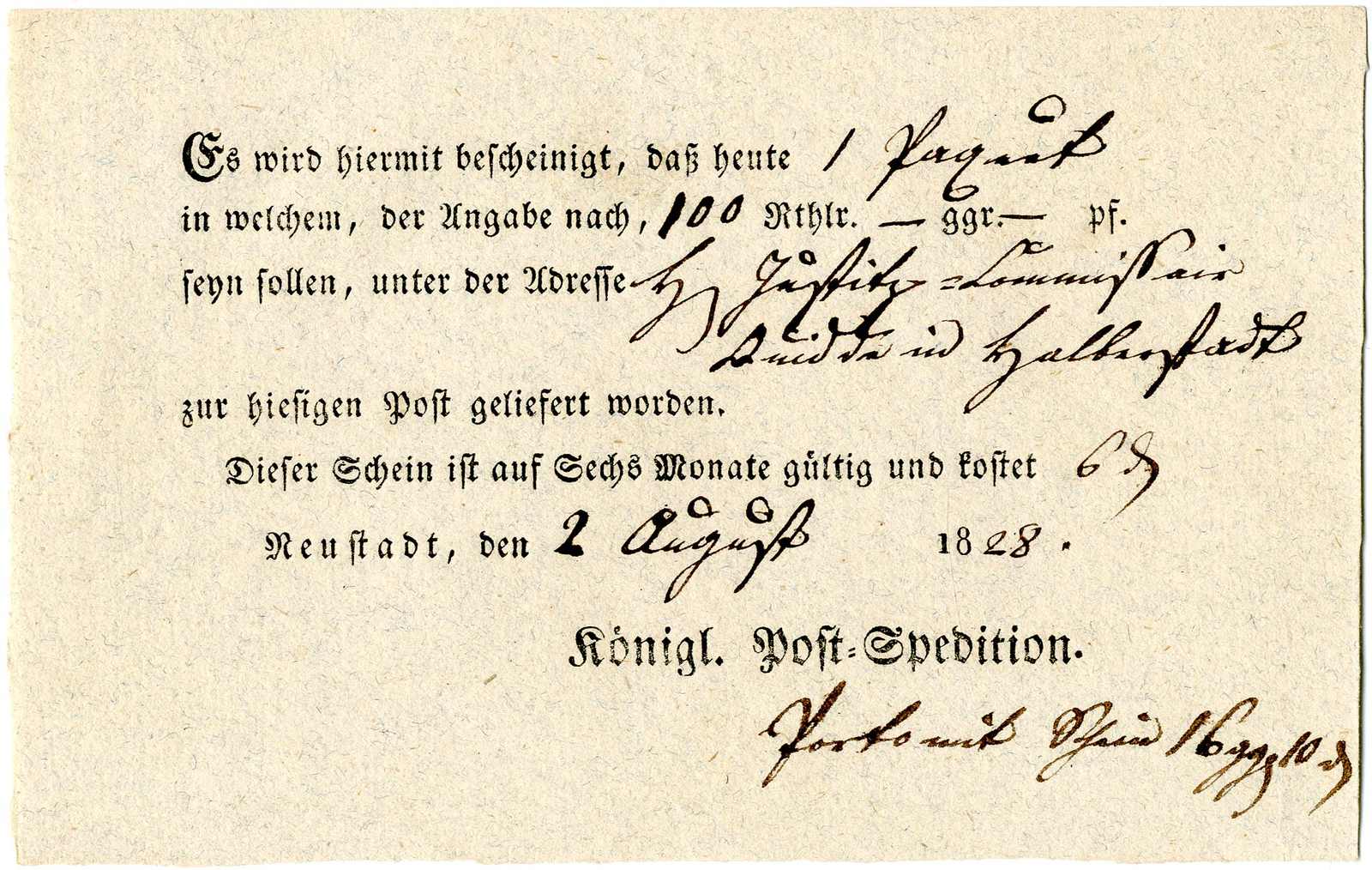 Lot 289 - Altdeutschland Hannover, Vorphilatelie - Karl Pfankuch & Co. auction #222 Lot 289 - Altdeutschland Hannover, Vorphilatelie - Karl Pfankuch & Co. auction #222