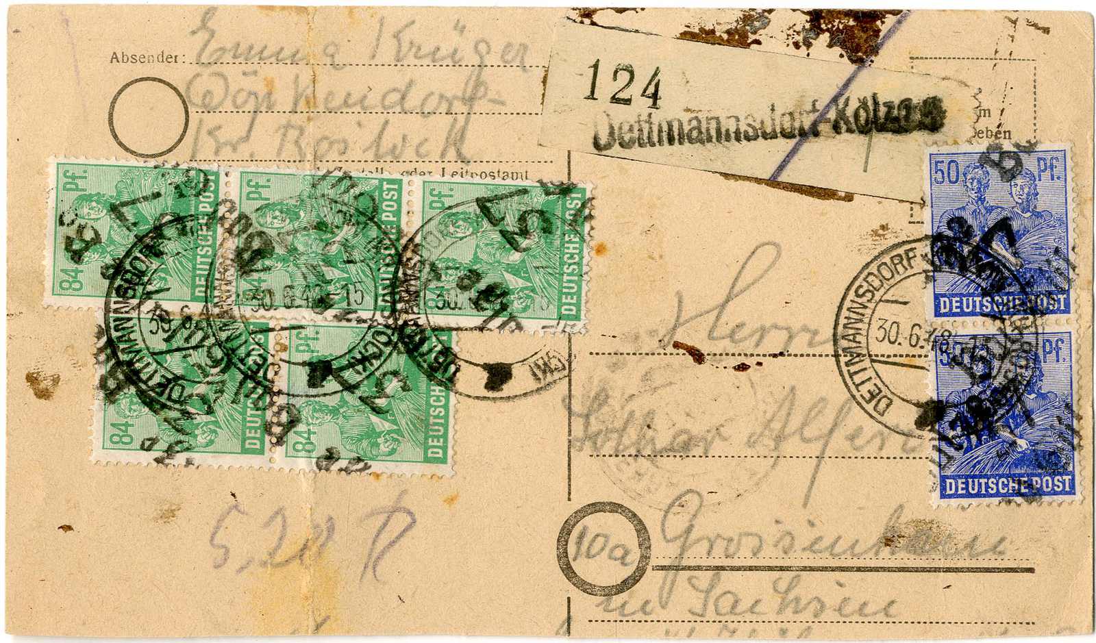 Lot 1131 - sbz handstempel versch. bezirke  -  Karl Pfankuch & Co. auction #222