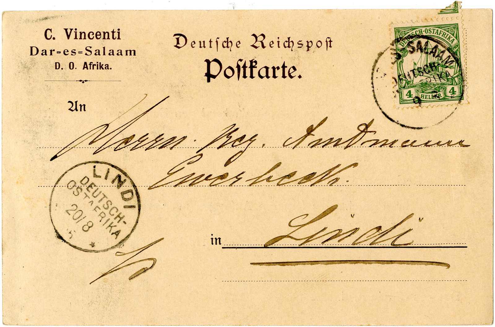 Lot 1381 - deutsche kolonien ostafrika - Karl Pfankuch & Co. auction #222 Lot 1381 - deutsche kolonien ostafrika - Karl Pfankuch & Co. auction #222