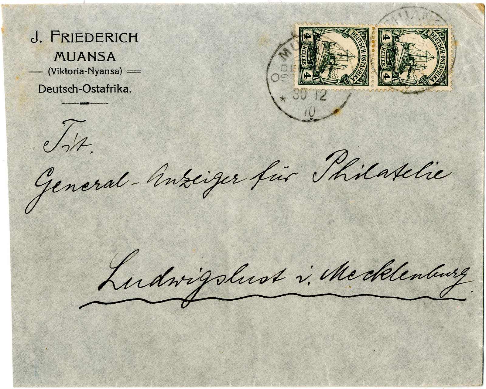 Lot 1388 - deutsche kolonien ostafrika  -  Karl Pfankuch & Co. auction #222