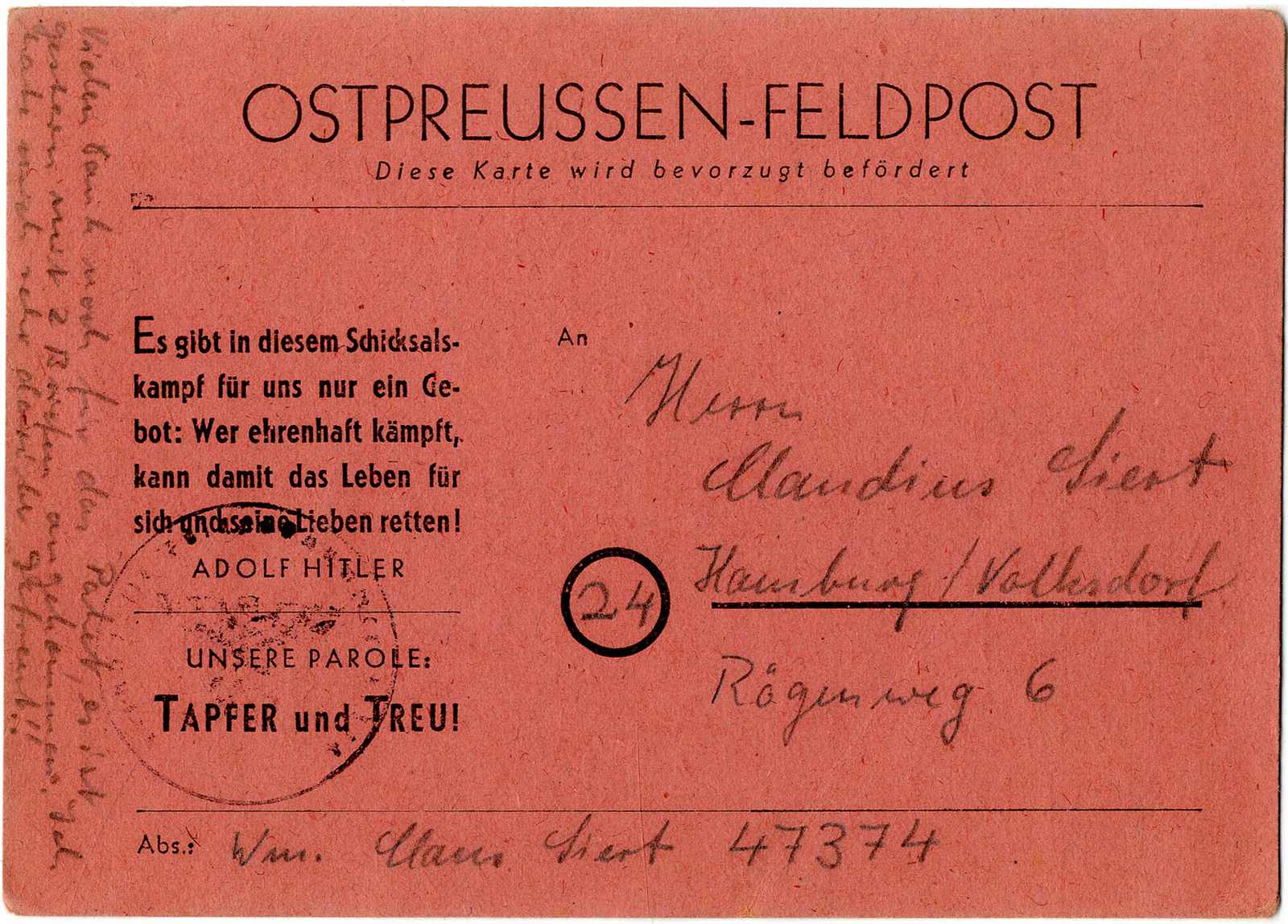 Lot 822 - Deutsche Besetzung II. WK, Feldpostmarken  -  Karl Pfankuch & Co. auction #222