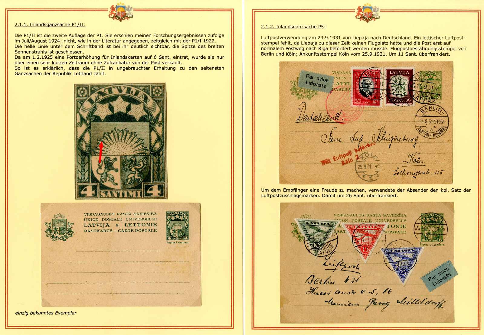 Lot 2837 - Lettland, Sammlungen - Karl Pfankuch & Co. auction #222 Lot 2837 - Lettland, Sammlungen - Karl Pfankuch & Co. auction #222
