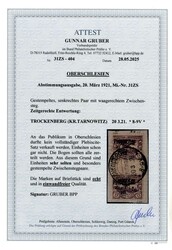 15 Pf grauviolett, senkrechtes Paar mit waagerechtem Zwischensteg auf ...