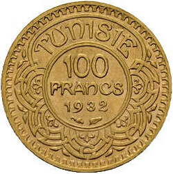 100 Francs 1932, Gold 900er, KM# 257, stg.Automatically generated ...