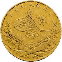 50 Kurush 1255/7 (1846) Abdul Mejid, Gold 917er, KM# 678, ss ...