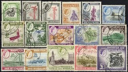 Freimarken Landesansichten, Königin Elisabeth II. im Oval 1959-1962, ...