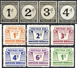 4700: Rodesia del Nord - Postage due stamps