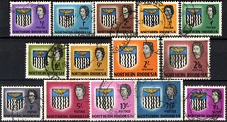 Freimarken Elisabeth/Wappen 1963, kompletter Satz, sauber gestempelt, ...