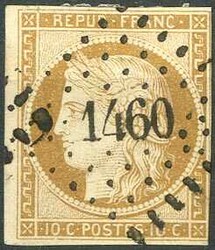 Ceresausgabe: 10 C gelbbraun, minimal berührt, sauber gestempelt, ...