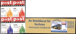 Privatpost PostModern Dresden, 2003 Viererblock (ungestrichenes ...