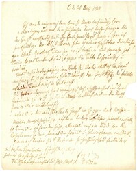 1820, Cappenberg, eigenhändiger Brief von "Freiherr von Stein" nach ...