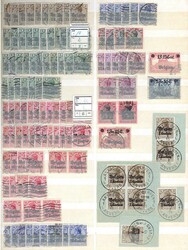 Steckbuch mit umfangreichem Sammlerbestand */**/gest./Belege besetzte ...