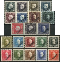 Österreichische Post in Serbien: Kompletter Satz (Mi. Nr. 1-21) ...