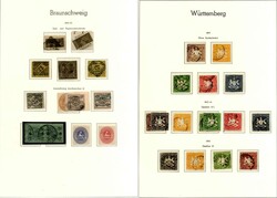 Baden bis Württemberg: umfangreiche meist gest. Sammlung (u. a. ...