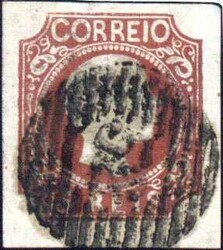 5 R. Pedro V, mit glattem Haar, 1855, farbfrisch, allseits ...