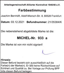 1946, 60 Pfg. Ziffern rot, postfrische unsignierte Marke vom ...