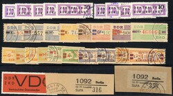 1390: GDR Central Courier Service - Parcel stamps