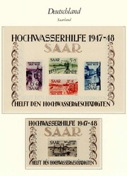 umfangreiche Sammlung im Borek-Vordruckalbum, dabei das Saargebiet ...
