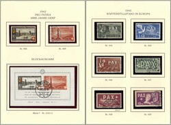 reichhaltige gest. Sammlung in drei selbstgestalteten Bindern, ab Nr. ...