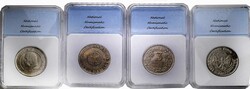 Weimarer Rep., Lot von 4 versch. Silber-Gedenkmünzen je mit ...