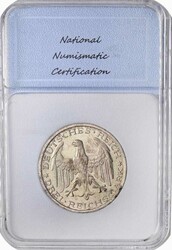 3 RM 1927 A Universität Marburg, AKS 78, mit NNC-Grading ...