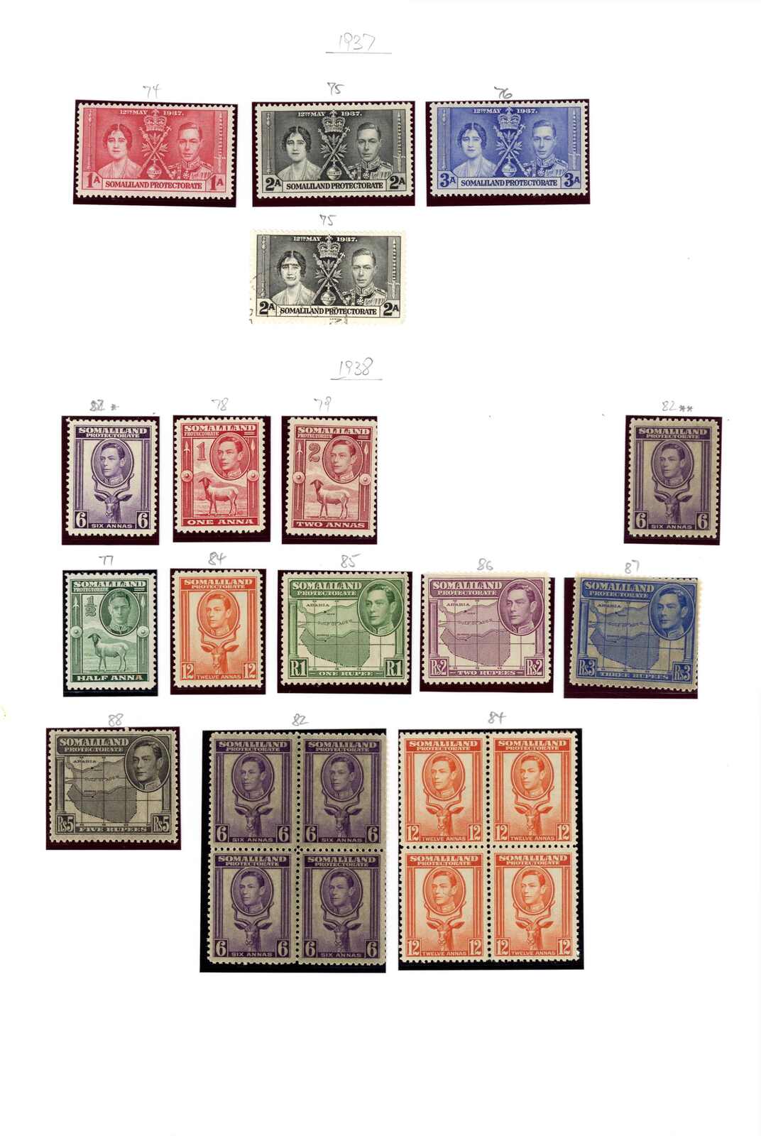 */**/gest. Sammlung aus 1903-1999 auf 55 selbst gestalteten Blättern ...