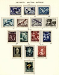Saubere gestemp. Sammlung 1945-92 im Schaubek VD-Album mit Taschen, ...