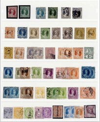 überwiegend gest. Sammlung aus 1860-1910 auf Steckseiten. ...